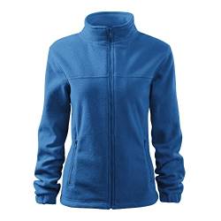 DELUNO Blau Damen Outdoor Fleecejacke - Aussenseite mit Anti-Pilling - Neu - Rot Blau Grau Weis - XS S M L XL XXL (504-XL-Azureblau) von DELUNO