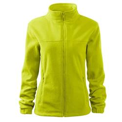 DELUNO Gelb Damen Outdoor Fleecejacke - Premium Nagelneu - Neu - Rot Blau Grau Weis - XS S M L XL XXL (504-M-Zitrone) von DELUNO