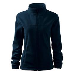 DELUNO Navy Damen Outdoor Fleecejacke - mit Reißverschluss - Neu - Rot Blau Grau Weis - XS S M L XL XXL (504-XS-Navy) von DELUNO