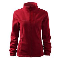 DELUNO Rot Damen Outdoor Fleecejacke - mit Reißverschluss - Neu - Rot Blau Grau Weis - XS S M L XL XXL (504-XS-Marbororot) von DELUNO