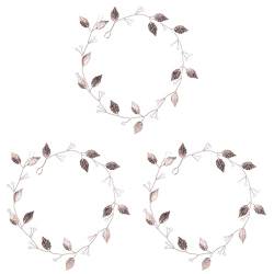 For Accessoires Blätter Gold Bräute Stirnband Frauen Blatt Haar Rebe Mädchen Band, Rose Griechisches Haarband Brautpartybevorzugung Schmuck Band Kopfbedeckung Braut Legierung Kleid Kopf Prinzessin mit von DELURA