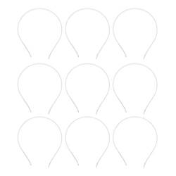 Mädchen tragen Frauen for Slip Head Elastic Diy Hard Satin Kopfschmuck Kopfbedeckung Stoff Non-Reifen-Stirnbänder Schwarze Haarbekleidung Stilvolle elegante weibliche Stirnband-Accessoires Einfache He von DELURA