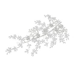 Strass-Haarspangen, Mädchen-Stirnbänder, Braut-Stirnband, Hochzeits-Stirnband for Bräute, Hochzeits-Haarteile for Bräute, Perlen-Kopfschmuck, Blumen-Kopfschmuck, Blumen-Stirnband, Braut-Kopfbedeckung, von DELURA