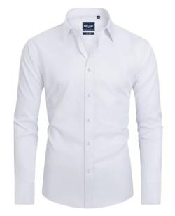 DEMEANOR Hemd Herren Langarm Businesshemden für Herren Slim Fit Hemden Herren Bügelfrei Hemden Freizeithemd Herren von DEMEANOR