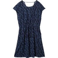 DENIM TOM TAILOR Shirtkleid, Herzchen-Print, Tunnelzug, für Damen, blau, XL von DENIM TOM TAILOR