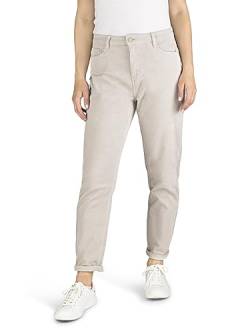 DENIMFY Damen Cord Hose DFLisa Mom Fit High Waist Cordhose Freizeithose Pants Basic Reißverschluss Stretch Baumwolle Einfarbig Beige M, Größe:M, Farben:Light Sand (60200) von DENIMFY