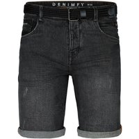 DENIMFY Jeans Shorts Herren mit Gürtel Stretch Kurz Regular Fit DFBo von DENIMFY
