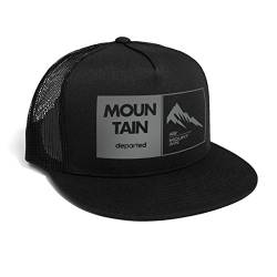 DEPARTED Herren Mesh Trucker Hat mit Print/Aufdruck - Snapback Cap - No. 58, Black von DEPARTED