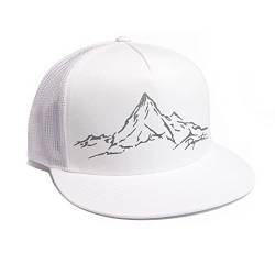 DEPARTED Herren Mesh Trucker Hat mit Print/Motiv - Snapback Cap - No. 101, White von DEPARTED