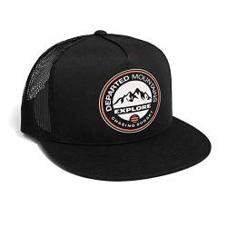 DEPARTED Herren Mesh Trucker Hat mit Print/Motiv - Snapback Cap - No. 134, Black von DEPARTED