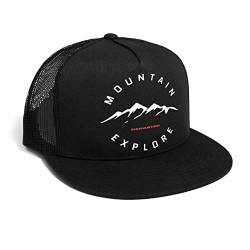 DEPARTED Herren Mesh Trucker Hat mit Print/Motiv - Snapback Cap - No. 140, Black von DEPARTED