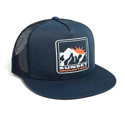 DEPARTED Herren Mesh Trucker Hat mit Print/Motiv - Snapback Cap - No. 165, Coastal Navy von DEPARTED