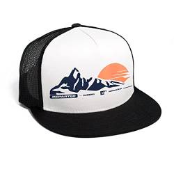 DEPARTED Herren Mesh Trucker Hat mit Print/Motiv - Snapback Cap - No. 181, Black/White von DEPARTED