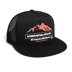 DEPARTED Herren Mesh Trucker Hat mit Print/Motiv - Snapback Cap - No. 187, Black von DEPARTED