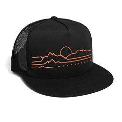 DEPARTED Herren Mesh Trucker Hat mit Print/Motiv - Snapback Cap - No. 196, Black von DEPARTED