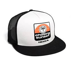 DEPARTED Herren Mesh Trucker Hat mit Print/Motiv - Snapback Cap - No. 212, Black/White von DEPARTED