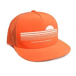 DEPARTED Herren Mesh Trucker Hat mit Print/Motiv - Snapback Cap - No. 241, neon orange von DEPARTED