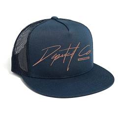 DEPARTED Herren Mesh Trucker Hat mit Print/Motiv - Snapback Cap - No. 287, Coastal Navy von DEPARTED