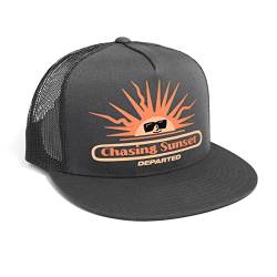 DEPARTED Herren Mesh Trucker Hat mit Print/Motiv - Snapback Cap - No. 309, Dark Grey von DEPARTED