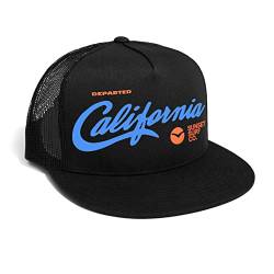 DEPARTED Herren Mesh Trucker Hat mit Print/Motiv - Snapback Cap - No. 324, Black von DEPARTED