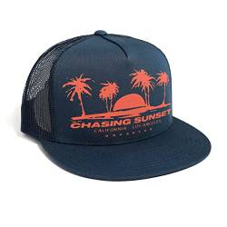 DEPARTED Herren Mesh Trucker Hat mit Print/Motiv - Snapback Cap - No. 337, Coastal Navy von DEPARTED