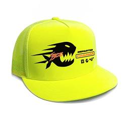 DEPARTED Herren Mesh Trucker Hat mit Print/Motiv - Snapback Cap - No. 346, neon Yellow von DEPARTED