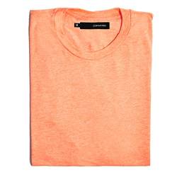 DEPARTED Herren T-Shirt Blank Größe XL, Sunset orange Triblend von DEPARTED