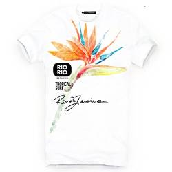 DEPARTED Herren T-Shirt mit Print/Motiv 3793-020 - New fit Größe S, White von DEPARTED