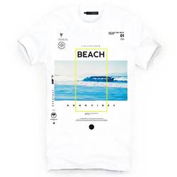 DEPARTED Herren T-Shirt mit Print/Motiv 4162-020 - New fit Größe L, White von DEPARTED