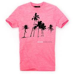 DEPARTED Herren T-Shirt mit Print/Motiv 4604 - New fit Größe M, Neon Pale pink von DEPARTED