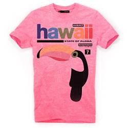 DEPARTED Herren T-Shirt mit Print/Motiv 4853 - New fit Größe L, Neon Pale pink von DEPARTED