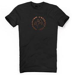 DEPARTED Herren T-Shirt mit Print/Motiv 4995 - New fit Größe S, Black von DEPARTED