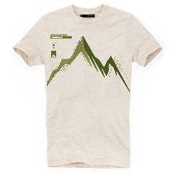 DEPARTED Herren T-Shirt mit Print/Motiv 5017 - New fit Größe M, Rock White von DEPARTED