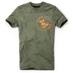 DEPARTED Herren T-Shirt mit Print/Motiv 5400 - New fit Größe XL, Deep Pine Green Melange von DEPARTED