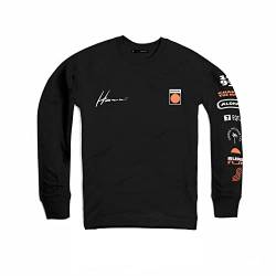 DEPARTED Longsleeve Herren Langarmshirt mit Print/Motiv 7253 - New fit Größe L, Black von DEPARTED