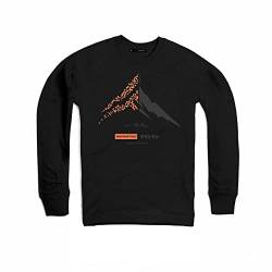 DEPARTED Longsleeve Herren Langarmshirt mit Print/Motiv 7260 - New fit Größe L, Black von DEPARTED