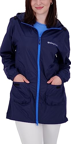 Deproc Active Leichter Damen Regenmantel Regenjacke mit Kapuze Wasserdicht Wetterfest Windbreaker Übergangsjacke LYNN WOMEN von DEPROC-Active