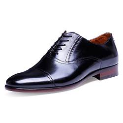 DESAI Herren Business Oxford Schnürhalbschuhe - Schwarz - 40.5 EU von DESAI