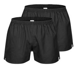 Freizeithose 2er Pack Herren kurz atmungsaktiv & bequem | Sporthose Herren kurz mit elastischer Taille aus 100% Baumwolle | Shorts mit Gesäßtasche für Fitness-Training-Outdoor & als Alltagskleidung von DESERMO