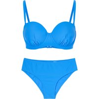 DESIRéE Bügel-Bikini, Raff-Details, Clipverschluss, für Damen, blau, 38C von DESIRéE