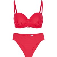DESIRéE Bügel-Bikini, Raff-Details, Clipverschluss, für Damen, rot, 44D von DESIRéE