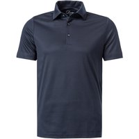 DESOTO Herren Polo-Shirt blau Baumwoll-Jersey von DESOTO