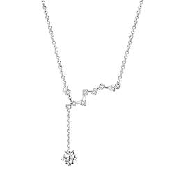 DEVEYHOT Big Dipper Little Dipper Halskette für Frauen S925 Sterling Silber Kette Schmuck Halskette für Frauen Geschenk für Hochzeit Valentinstag Jahrestag Geburtstag Muttertag Weihnachten von DEVEYHOT