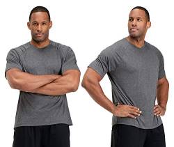 Devops Herren T-Shirts Cool Chain Sport Active Hyper-Dry Workout V-Ausschnitt Kurzarm T-shirt - - XX-Large von DEVOPS