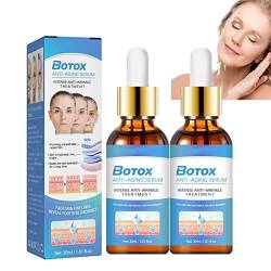 1/2/3pc Botox Collagen Anti Aging Serum, Botox Face Cream, Botox Stock Solution Facial Serum, Liquid Anti-Wrinkle Firming Fine Lines, Fade Fine Lines Essence 30ml (2 Stück) von DEYROS