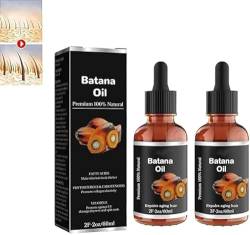 Batana-Öl für Haarwachstum, Batana-Öl gegen Haarausfall, Bio-Batana-Öl für gesundes Haar, Batana-Haaröl, 100% Bio-Batana-Öl, für Männer und Frauen, fördert das Wohlbefinden der Haare (2pcs) von DEYROS