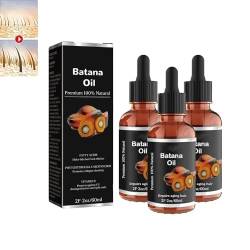 Batana-Öl für Haarwachstum, Batana-Öl gegen Haarausfall, Bio-Batana-Öl für gesundes Haar, Batana-Haaröl, 100% Bio-Batana-Öl, für Männer und Frauen, fördert das Wohlbefinden der Haare (3pcs) von DEYROS