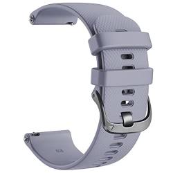 DFAMIN Silikon-Uhrenarmband für Garmin Vivoactive 3 Forerunner 645 245 Vivoactive 4 4S Venu Smart-Armband (Farbe: Grau, Größe: 22 mm Vivoactive 4) von DFAMIN