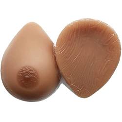 DFGGE Damen Klebe BH-Einlage Silikonbrüste Brustformen Lebensechte Falsche Brust Brustprothesen Crossdresser Transgender Prothese Mastektomie Gefälschte Brüste,Suntan,DD cup（1200g/pair） von DFGGE