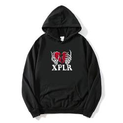 DGSGSWTT Sam XPLR Merch Colby Heartbreak Merch Hoodie Unisex Fashion Hooded Sweatshirt Bekleidung, Schwarz , M von DGSGSWTT